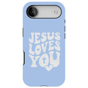 Jesus Love U 1 Tough Cases For Apple iPhone (17, 16, 15, 14, 13, 12, 11, X, SE, 8, 7/ Air, Plus, Pro, Max, Mini, XR, XS), Print in USA