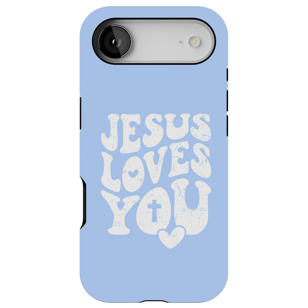 Jesus Love U 1 Tough Cases For Apple iPhone (17, 16, 15, 14, 13, 12, 11, X, SE, 8, 7/ Air, Plus, Pro, Max, Mini, XR, XS), Print in USA