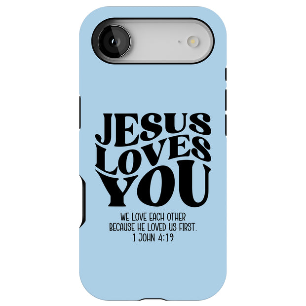 Jesus Love U 4 Tough Cases For Apple iPhone (17, 16, 15, 14, 13, 12, 11, X, SE, 8, 7/ Air, Plus, Pro, Max, Mini, XR, XS), Print in USA