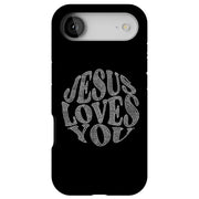 Jesus Love U 5 Tough Cases For Apple iPhone (17, 16, 15, 14, 13, 12, 11, X, SE, 8, 7/ Air, Plus, Pro, Max, Mini, XR, XS), Print in USA