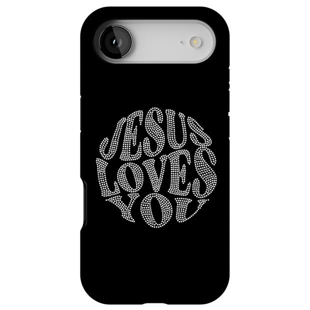 Jesus Love U 5 Tough Cases For Apple iPhone (17, 16, 15, 14, 13, 12, 11, X, SE, 8, 7/ Air, Plus, Pro, Max, Mini, XR, XS), Print in USA