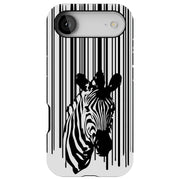 Zebra Bar Code Tough Cases For Apple iPhone (17, 16, 15, 14, 13, 12, 11, X, SE, 8, 7/ Air, Plus, Pro, Max, Mini, XR, XS), Print in USA