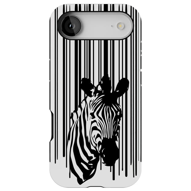 Zebra Bar Code Tough Cases For Apple iPhone (17, 16, 15, 14, 13, 12, 11, X, SE, 8, 7/ Air, Plus, Pro, Max, Mini, XR, XS), Print in USA