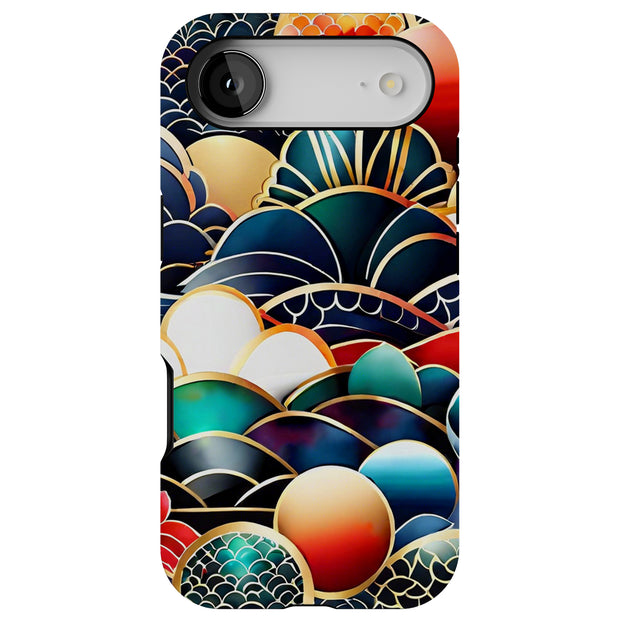 Japanese Wave Tough Cases For Apple iPhone (17, 16, 15, 14, 13, 12, 11, X, SE, 8, 7/ Air, Plus, Pro, Max, Mini, XR, XS), Print in USA