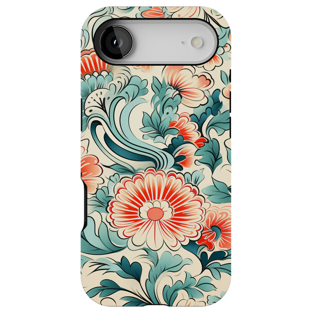 Japan FolkArt 1 Tough Cases For Apple iPhone (17, 16, 15, 14, 13, 12, 11, X, SE, 8, 7/ Air, Plus, Pro, Max, Mini, XR, XS), Print in USA