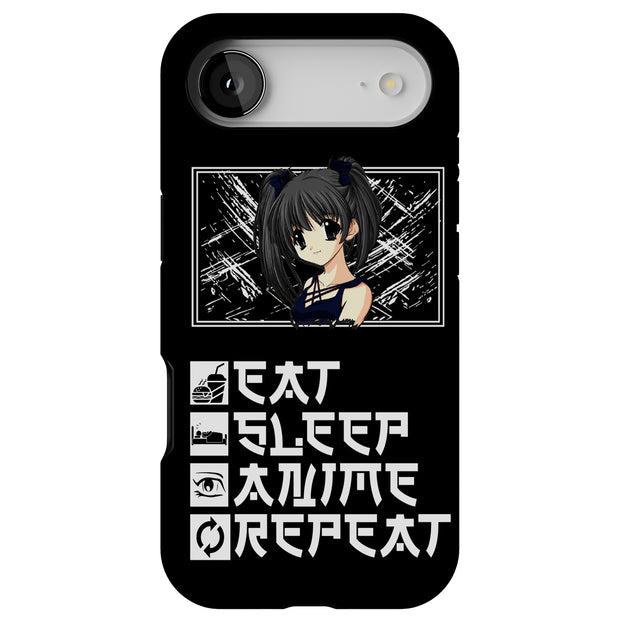 Eat and Anime Tough Cases For Apple iPhone (17, 16, 15, 14, 13, 12, 11, X, SE, 8, 7/ Air, Plus, Pro, Max, Mini, XR, XS), Print in USA