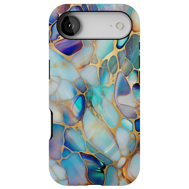 mosaic opal 1 Tough Cases For Apple iPhone (17, 16, 15, 14, 13, 12, 11, X, SE, 8, 7/ Air, Plus, Pro, Max, Mini, XR, XS), Print in USA