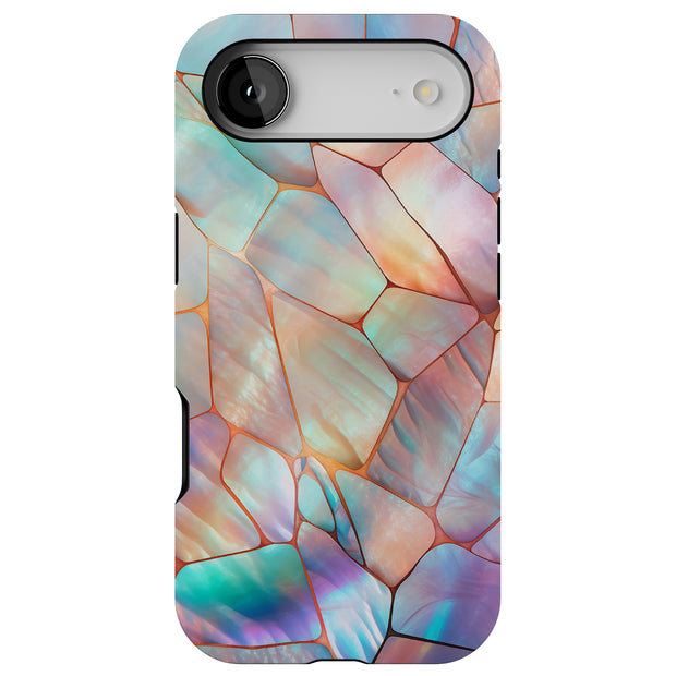 mosaic opal 4 Tough Cases For Apple iPhone (17, 16, 15, 14, 13, 12, 11, X, SE, 8, 7/ Air, Plus, Pro, Max, Mini, XR, XS), Print in USA