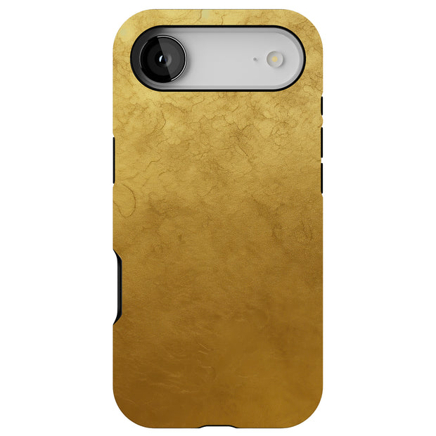 Gold Foil Wrap Tough Cases For Apple iPhone (17, 16, 15, 14, 13, 12, 11, X, SE, 8, 7/ Air, Plus, Pro, Max, Mini, XR, XS), Print in USA