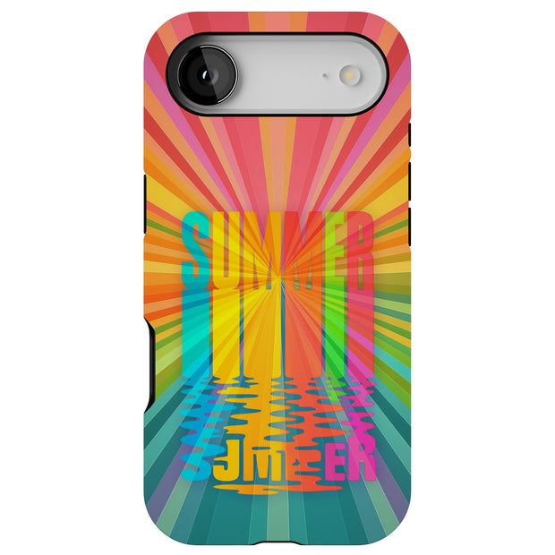 Colorful Summer Tough Cases For Apple iPhone (17, 16, 15, 14, 13, 12, 11, X, SE, 8, 7/ Air, Plus, Pro, Max, Mini, XR, XS), Print in USA