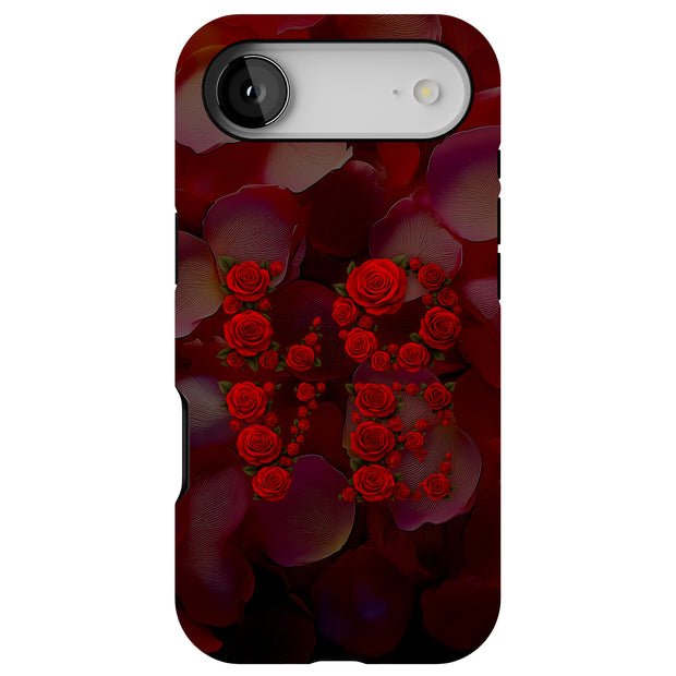 Love in Roses Tough Cases For Apple iPhone (17, 16, 15, 14, 13, 12, 11, X, SE, 8, 7/ Air, Plus, Pro, Max, Mini, XR, XS), Print in USA