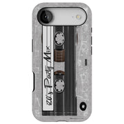 80's Party Cassette Tough Cases For Apple iPhone (17, 16, 15, 14, 13, 12, 11, X, SE, 8, 7/ Air, Plus, Pro, Max, Mini, XR, XS), Print in USA