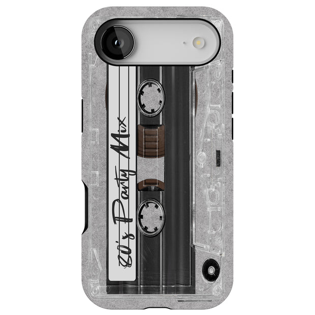 80's Party Cassette Tough Cases For Apple iPhone (17, 16, 15, 14, 13, 12, 11, X, SE, 8, 7/ Air, Plus, Pro, Max, Mini, XR, XS), Print in USA