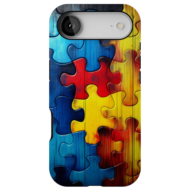 Colorful Puzzle Tough Cases For Apple iPhone (17, 16, 15, 14, 13, 12, 11, X, SE, 8, 7/ Air, Plus, Pro, Max, Mini, XR, XS), Print in USA