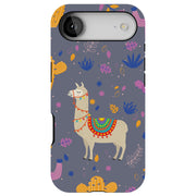 Cacti Llama Tough Cases For Apple iPhone (17, 16, 15, 14, 13, 12, 11, X, SE, 8, 7/ Air, Plus, Pro, Max, Mini, XR, XS), Print in USA
