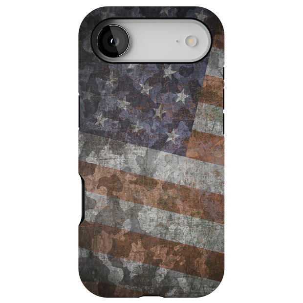 American Flag 2 Tough Cases For Apple iPhone (17, 16, 15, 14, 13, 12, 11, X, SE, 8, 7/ Air, Plus, Pro, Max, Mini, XR, XS), Print in USA