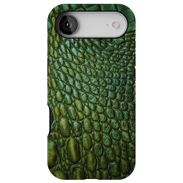 Satin Crocodile Tough Cases For Apple iPhone (17, 16, 15, 14, 13, 12, 11, X, SE, 8, 7/ Air, Plus, Pro, Max, Mini, XR, XS), Print in USA