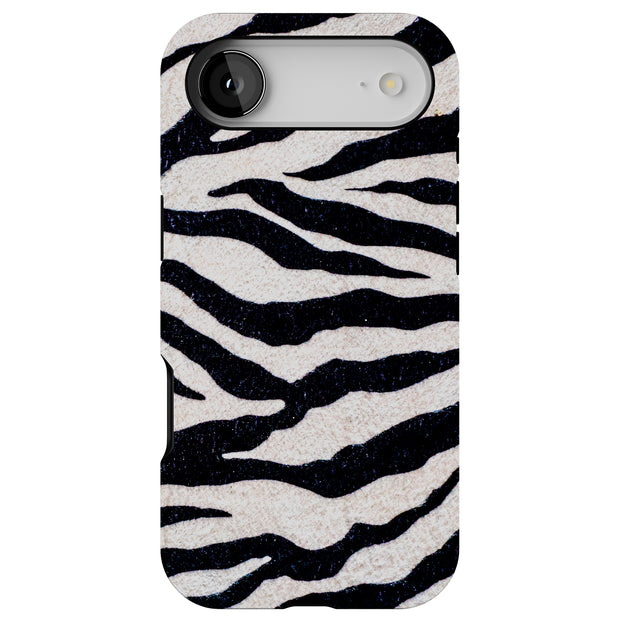 Zebra Stripe 1 Tough Cases For Apple iPhone (17, 16, 15, 14, 13, 12, 11, X, SE, 8, 7/ Air, Plus, Pro, Max, Mini, XR, XS), Print in USA