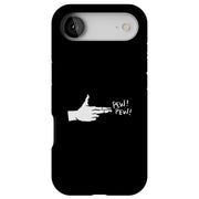Pew Pew Hand Tough Cases For Apple iPhone (17, 16, 15, 14, 13, 12, 11, X, SE, 8, 7/ Air, Plus, Pro, Max, Mini, XR, XS), Print in USA