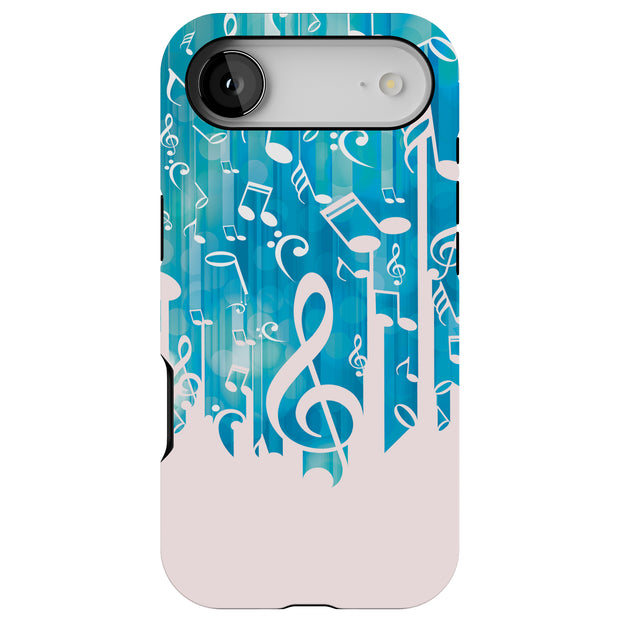 Music Note Tough Cases For Apple iPhone (17, 16, 15, 14, 13, 12, 11, X, SE, 8, 7/ Air, Plus, Pro, Max, Mini, XR, XS), Print in USA