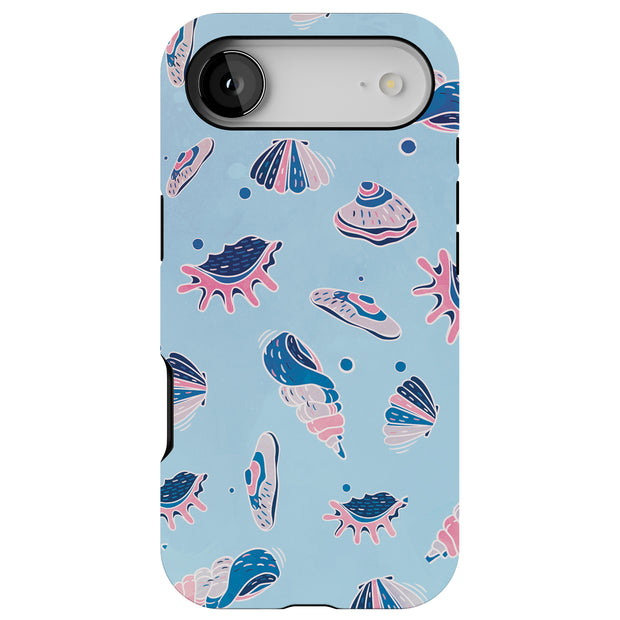 SeaShells Clams Tough Cases For Apple iPhone (17, 16, 15, 14, 13, 12, 11, X, SE, 8, 7/ Air, Plus, Pro, Max, Mini, XR, XS), Print in USA