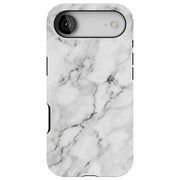 White Marble Tough Cases For Apple iPhone (17, 16, 15, 14, 13, 12, 11, X, SE, 8, 7/ Air, Plus, Pro, Max, Mini, XR, XS), Print in USA