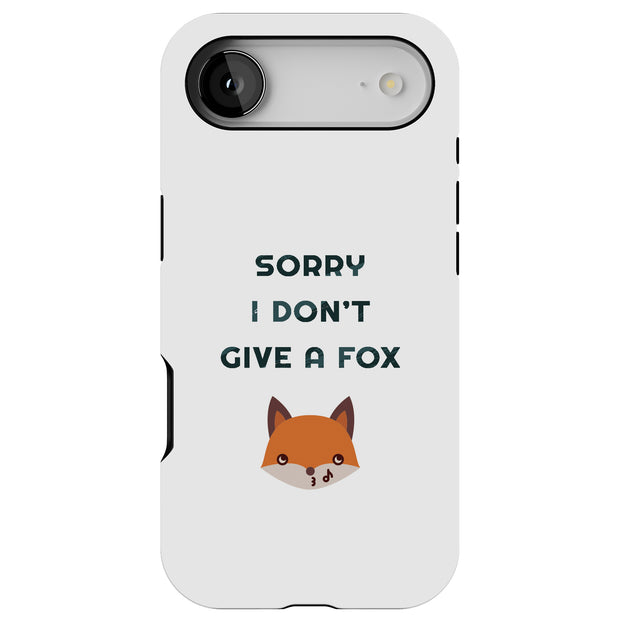 Don't Give Fox Tough Cases For Apple iPhone (17, 16, 15, 14, 13, 12, 11, X, SE, 8, 7/ Air, Plus, Pro, Max, Mini, XR, XS), Print in USA