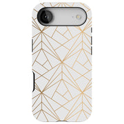 Golden Pattern Tough Cases For Apple iPhone (17, 16, 15, 14, 13, 12, 11, X, SE, 8, 7/ Air, Plus, Pro, Max, Mini, XR, XS), Print in USA