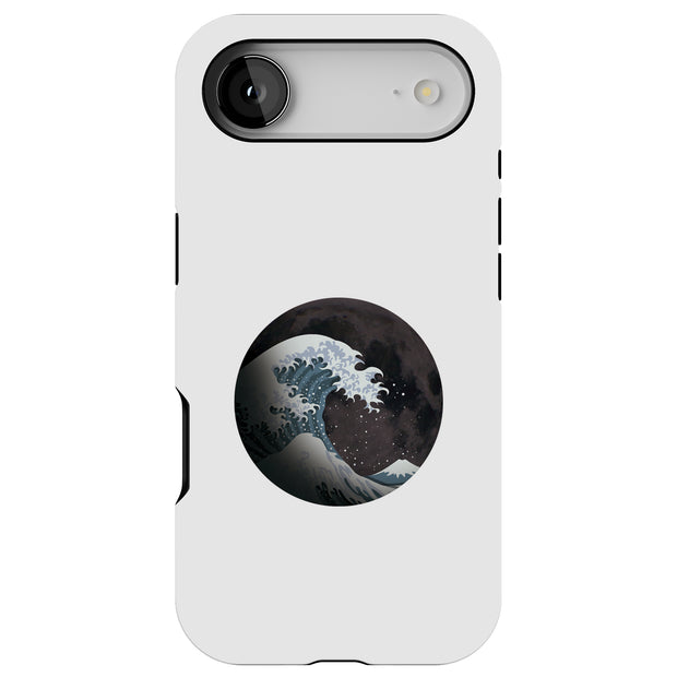 Great Wave Moon Tough Cases For Apple iPhone (17, 16, 15, 14, 13, 12, 11, X, SE, 8, 7/ Air, Plus, Pro, Max, Mini, XR, XS), Print in USA