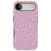 Confetti Pink Tough Cases For Apple iPhone (17, 16, 15, 14, 13, 12, 11, X, SE, 8, 7/ Air, Plus, Pro, Max, Mini, XR, XS), Print in USA