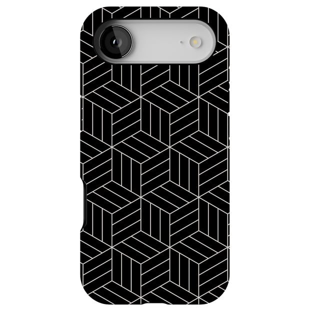 Blk Wht Box Tough Cases For Apple iPhone (17, 16, 15, 14, 13, 12, 11, X, SE, 8, 7/ Air, Plus, Pro, Max, Mini, XR, XS), Print in USA