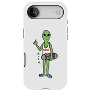 Bleh Alien Wht Tough Cases For Apple iPhone (17, 16, 15, 14, 13, 12, 11, X, SE, 8, 7/ Air, Plus, Pro, Max, Mini, XR, XS), Print in USA