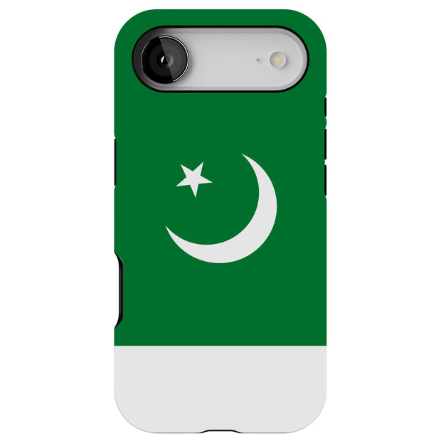 Flag Pakistan Tough Cases For Apple iPhone (17, 16, 15, 14, 13, 12, 11, X, SE, 8, 7/ Air, Plus, Pro, Max, Mini, XR, XS), Print in USA