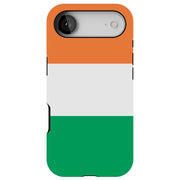 Flag Ireland Tough Cases For Apple iPhone (17, 16, 15, 14, 13, 12, 11, X, SE, 8, 7/ Air, Plus, Pro, Max, Mini, XR, XS), Print in USA