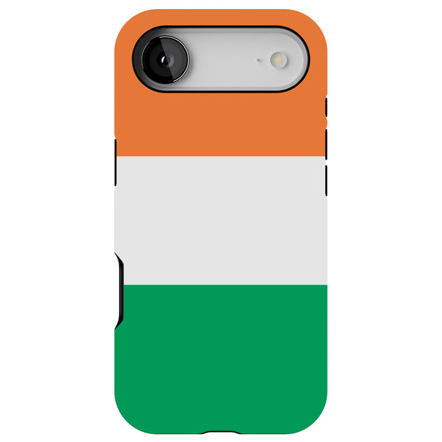 Flag Ireland Tough Cases For Apple iPhone (17, 16, 15, 14, 13, 12, 11, X, SE, 8, 7/ Air, Plus, Pro, Max, Mini, XR, XS), Print in USA