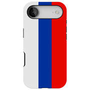 Flag Russia Tough Cases For Apple iPhone (17, 16, 15, 14, 13, 12, 11, X, SE, 8, 7/ Air, Plus, Pro, Max, Mini, XR, XS), Print in USA
