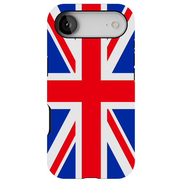 Flag UK Tough Cases For Apple iPhone (17, 16, 15, 14, 13, 12, 11, X, SE, 8, 7/ Air, Plus, Pro, Max, Mini, XR, XS), Print in USA