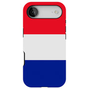 Flag France Tough Cases For Apple iPhone (17, 16, 15, 14, 13, 12, 11, X, SE, 8, 7/ Air, Plus, Pro, Max, Mini, XR, XS), Print in USA