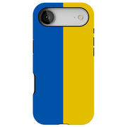 Flag Ukraine Tough Cases For Apple iPhone (17, 16, 15, 14, 13, 12, 11, X, SE, 8, 7/ Air, Plus, Pro, Max, Mini, XR, XS), Print in USA