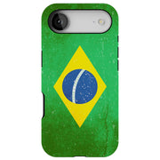 Old Flag Brazil Tough Cases For Apple iPhone (17, 16, 15, 14, 13, 12, 11, X, SE, 8, 7/ Air, Plus, Pro, Max, Mini, XR, XS), Print in USA