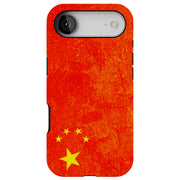 Old Flag China Tough Cases For Apple iPhone (17, 16, 15, 14, 13, 12, 11, X, SE, 8, 7/ Air, Plus, Pro, Max, Mini, XR, XS), Print in USA