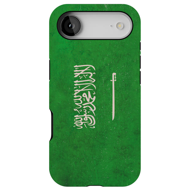Saudi Arabia 1 Tough Cases For Apple iPhone (17, 16, 15, 14, 13, 12, 11, X, SE, 8, 7/ Air, Plus, Pro, Max, Mini, XR, XS), Print in USA