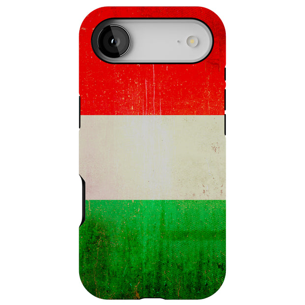 Old Flag Italy Tough Cases For Apple iPhone (17, 16, 15, 14, 13, 12, 11, X, SE, 8, 7/ Air, Plus, Pro, Max, Mini, XR, XS), Print in USA