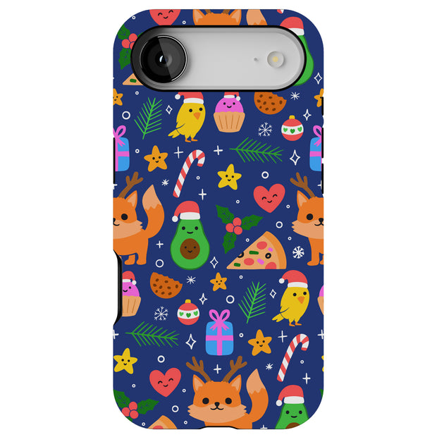 Cute Xmas Tough Cases For Apple iPhone (17, 16, 15, 14, 13, 12, 11, X, SE, 8, 7/ Air, Plus, Pro, Max, Mini, XR, XS), Print in USA
