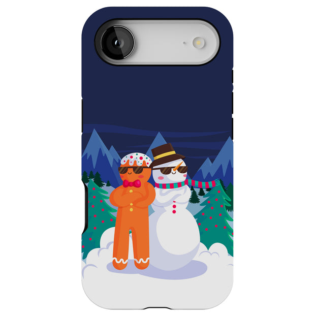 Cool Snowman Tough Cases For Apple iPhone (17, 16, 15, 14, 13, 12, 11, X, SE, 8, 7/ Air, Plus, Pro, Max, Mini, XR, XS), Print in USA