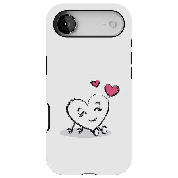 Heart 1 Tough Cases For Apple iPhone (17, 16, 15, 14, 13, 12, 11, X, SE, 8, 7/ Air, Plus, Pro, Max, Mini, XR, XS), Print in USA