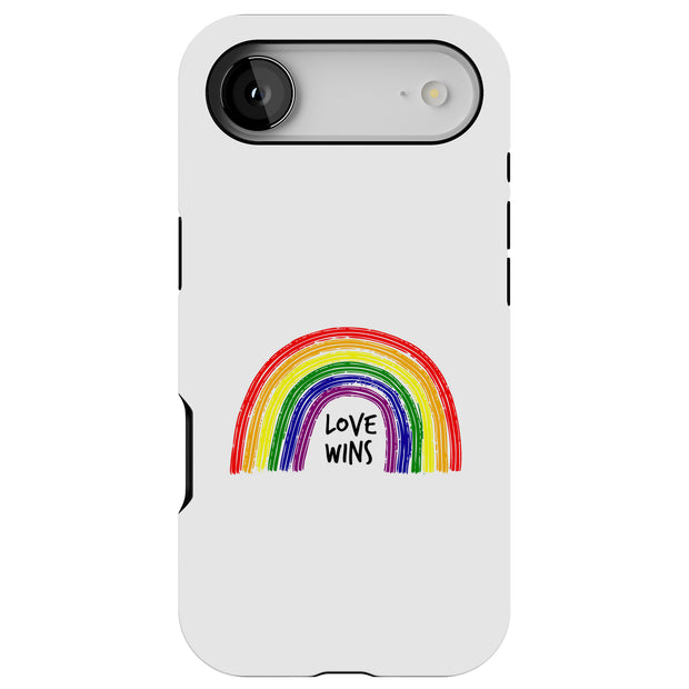 Rainbow Love 1 Tough Cases For Apple iPhone (17, 16, 15, 14, 13, 12, 11, X, SE, 8, 7/ Air, Plus, Pro, Max, Mini, XR, XS), Print in USA