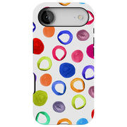 Polka Dot 2 Tough Cases For Apple iPhone (17, 16, 15, 14, 13, 12, 11, X, SE, 8, 7/ Air, Plus, Pro, Max, Mini, XR, XS), Print in USA
