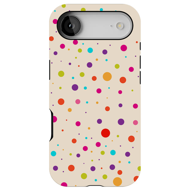 Polka Dot 4 Tough Cases For Apple iPhone (17, 16, 15, 14, 13, 12, 11, X, SE, 8, 7/ Air, Plus, Pro, Max, Mini, XR, XS), Print in USA