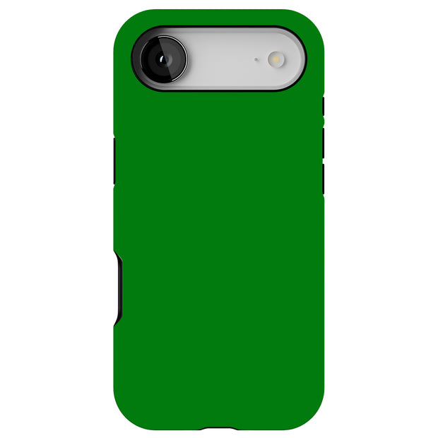 Green Tough Cases For Apple iPhone (17, 16, 15, 14, 13, 12, 11, X, SE, 8, 7/ Air, Plus, Pro, Max, Mini, XR, XS), Print in USA